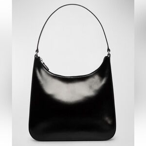 Staud Alec Zip Leather Shoulder Bag